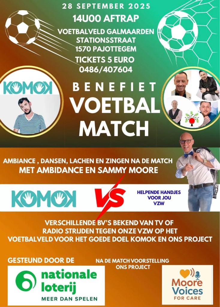 Benefietwedstrijd KOMOK, september 2025